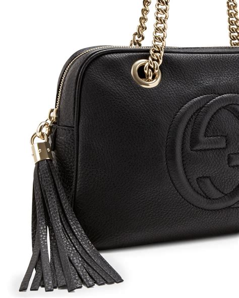 gucci black handbag with gold chain|replacement chain for gucci bag.